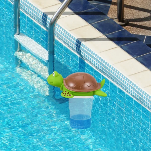 Pool Chlorine Floater Floating Chlorine Dispenser Turtle Shape Chlorine Tablet Floater Pool Chlorinator Floater for Pool Hot Tub - Image 11