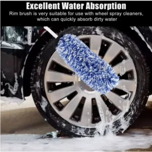 Car Wash Super Brush Microfiber Premium Wheels Brush NonSlip Soft Handle Easy To Cleaning Car Wheel Spokes Car Accessories