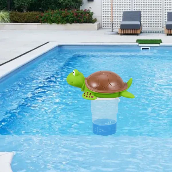Pool Chlorine Floater Floating Chlorine Dispenser Turtle Shape Chlorine Tablet Floater Pool Chlorinator Floater for Pool Hot Tub - Image 12