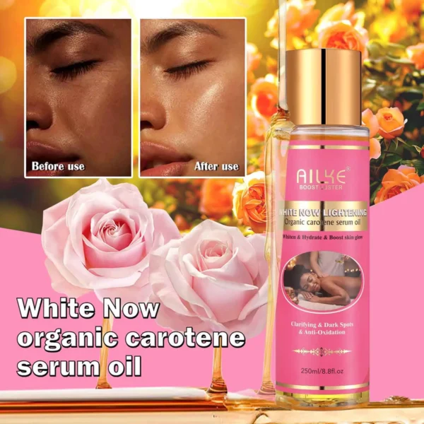 AILKE Private Label AHA Premium Rose Whitening Anti-Spots Cream Organic Body Serum Oil Lemon Soap Glowing Lotion Skin Care Set - Image 11