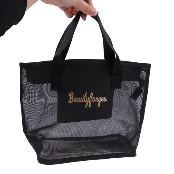 Black Travel Cosmetic Bag Women Zipper Makeup Case Organizer Storage Pouch Toiletry Beauty Bags - Image 11