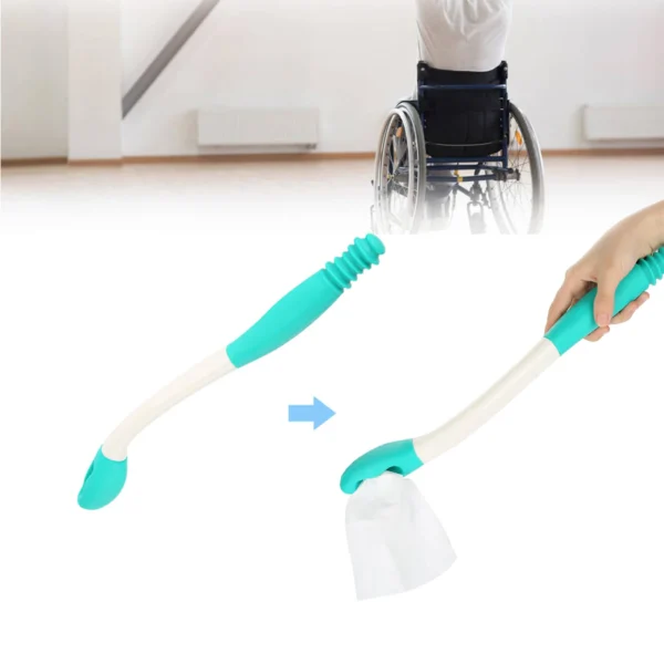 Long Handle Reach Comfort Bottom Self Wiper Holder Toilet Paper Tissue Grip Self Wipe Aid Helper Bottom Wiper Long Handle Wiper - Image 11