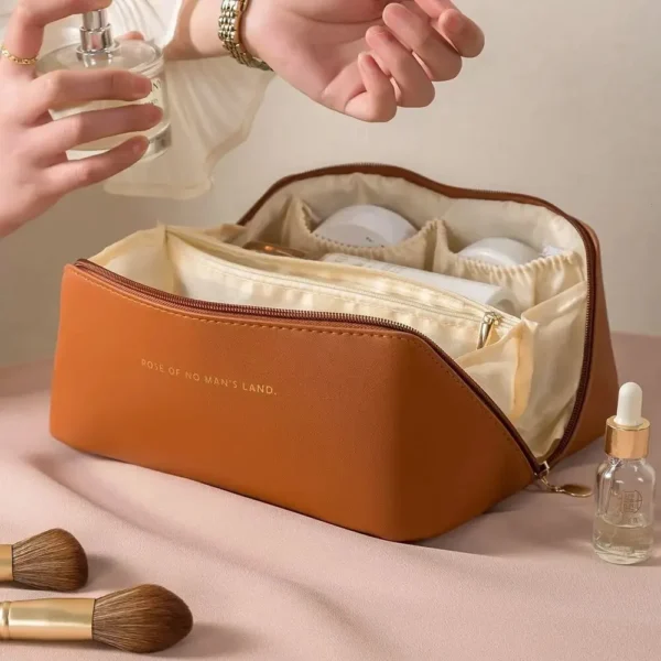 Makeup Organizer Female Toiletry Kit Bag Make Up Case Storage Pouch Luxury Lady Box, Cosmetic Bag, Organizer Bag For Travel Zip - Image 8