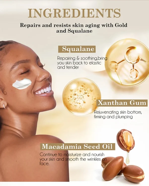 AILKE Whitening Anti-wrinkle Freckle Face Cream With Collagen Hyaluronic Acid Rose Skin Care Women Korean Facial Moisturizer Set - Image 21