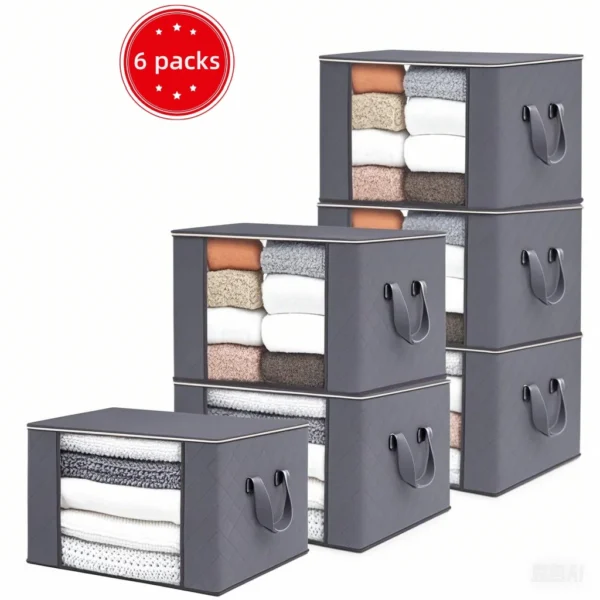 Foldable Storage Bags Large Capacity Moisture-proof Clothing Blanket Containers for Wardrobes Dorms Closet Bedroom - Image 8