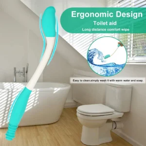 Long Handle Reach Comfort Bottom Self Wiper Holder Toilet Paper Tissue Grip Self Wipe Aid Helper Bottom Wiper Long Handle Wiper
