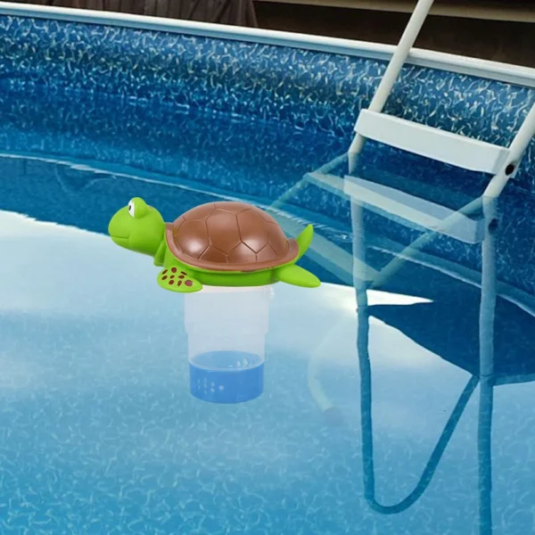 Pool Chlorine Floater Floating Chlorine Dispenser Turtle Shape Chlorine Tablet Floater Pool Chlorinator Floater for Pool Hot Tub - Image 13