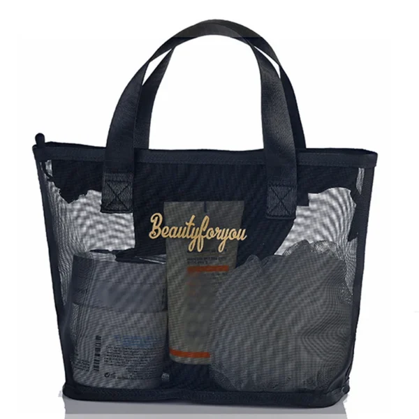 Black Travel Cosmetic Bag Women Zipper Makeup Case Organizer Storage Pouch Toiletry Beauty Bags - Image 5