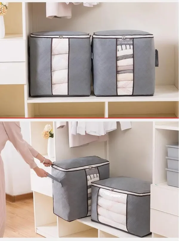 Foldable Storage Bags Large Capacity Moisture-proof Clothing Blanket Containers for Wardrobes Dorms Closet Bedroom - Image 15