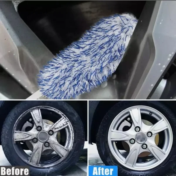 Car Wash Super Brush Microfiber Premium Wheels Brush NonSlip Soft Handle Easy To Cleaning Car Wheel Spokes Car Accessories - Image 4