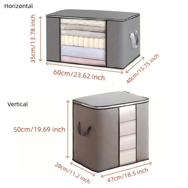 Foldable Storage Bags Large Capacity Moisture-proof Clothing Blanket Containers for Wardrobes Dorms Closet Bedroom - Image 6