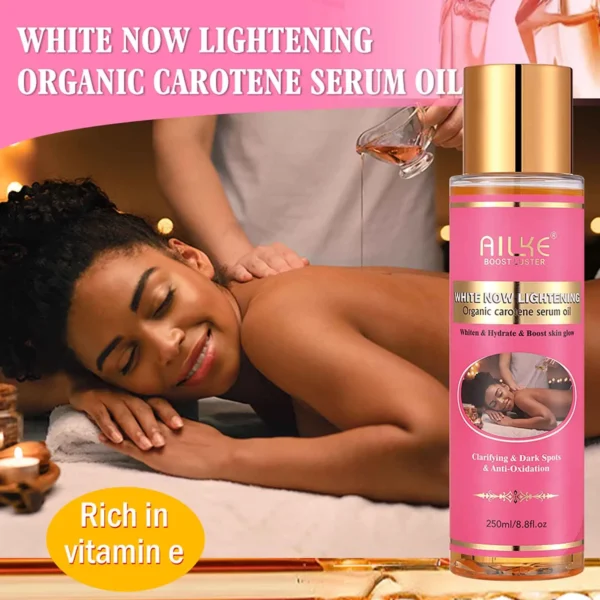 AILKE Private Label AHA Premium Rose Whitening Anti-Spots Cream Organic Body Serum Oil Lemon Soap Glowing Lotion Skin Care Set - Image 4