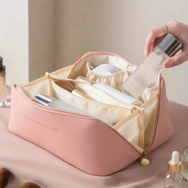 Makeup Organizer Female Toiletry Kit Bag Make Up Case Storage Pouch Luxury Lady Box, Cosmetic Bag, Organizer Bag For Travel Zip - Image 13
