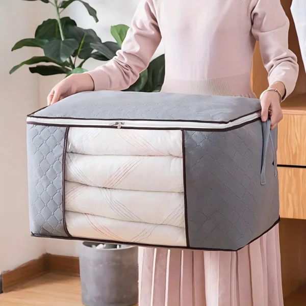 Foldable Storage Bags Large Capacity Moisture-proof Clothing Blanket Containers for Wardrobes Dorms Closet Bedroom - Image 3