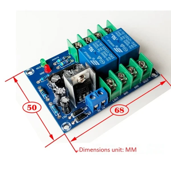 Dual Channel Speaker Protection Circuit Board High-Power Audio Amplifier Speaker Protector - Image 2