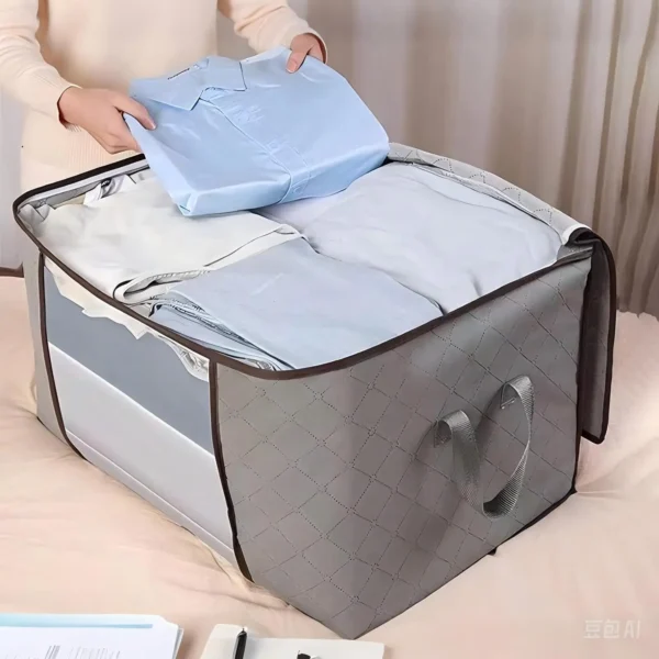 Foldable Storage Bags Large Capacity Moisture-proof Clothing Blanket Containers for Wardrobes Dorms Closet Bedroom - Image 2