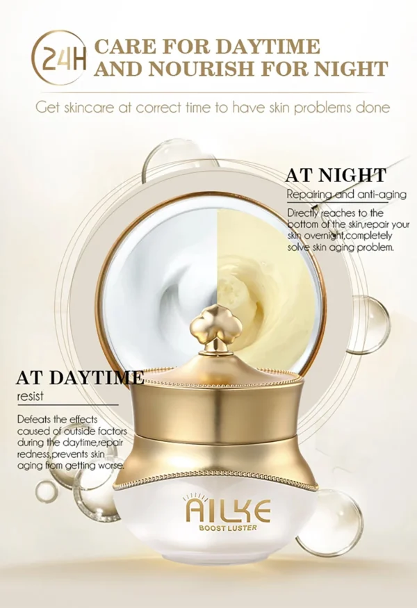 AILKE Whitening Anti-wrinkle Freckle Face Cream With Collagen Hyaluronic Acid Rose Skin Care Women Korean Facial Moisturizer Set - Image 22