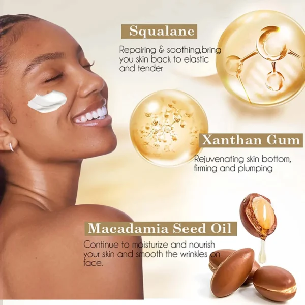 AILKE Whitening Anti-wrinkle Freckle Face Cream With Collagen Hyaluronic Acid Rose Skin Care Women Korean Facial Moisturizer Set - Image 5