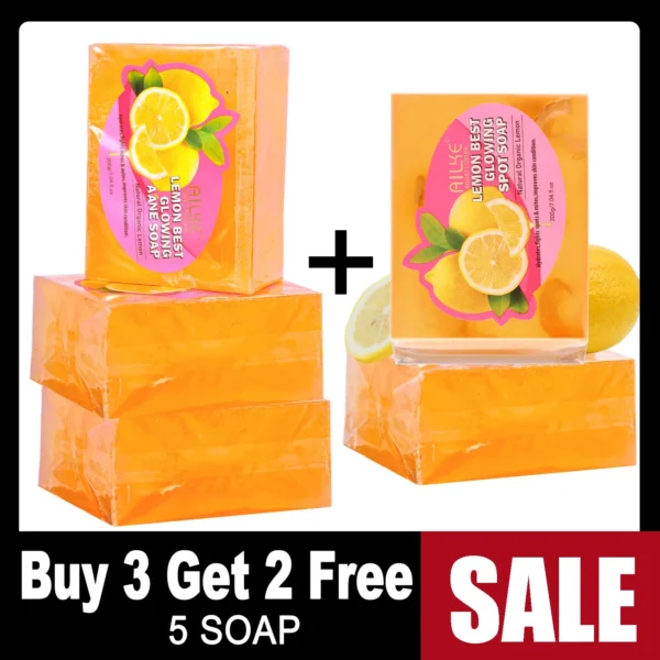 AILKE Private Label AHA Premium Rose Whitening Anti-Spots Cream Organic Body Serum Oil Lemon Soap Glowing Lotion Skin Care Set - Image 15